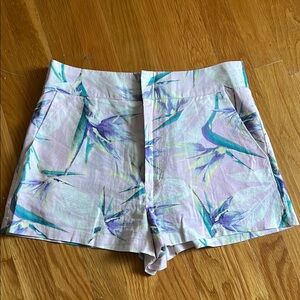 Tropical Floral Print Women's Shorts